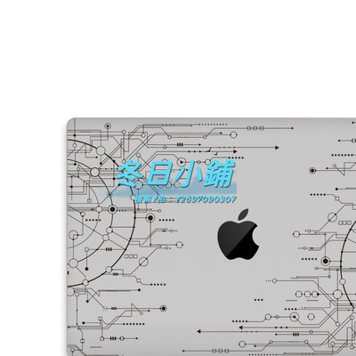 鍵盤膜SkinAT適用于蘋果電腦M2保護殼貼膜MacBook Air15 M1貼紙Pro14/16保護膜蘋果筆記本貼紙黑