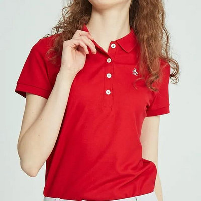 ☆注目の日本製吸汗Munsingwear 夏新款紅色小企鵝logo短袖POLO衫☆
