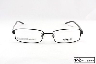 【mi727久必大眼鏡】香港休閒品牌 BALENO 班尼路 細版雙色設計 光學金屬全框眼鏡(黑)