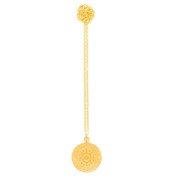 葡萄牙精品 CINCO 台北ShopSmart直營店 Maria necklace 24K金硬幣項鍊 經典圖騰款