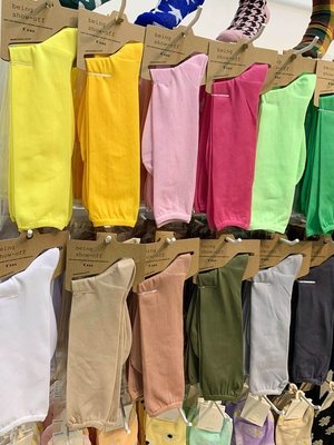 韓國東大門代購KSOX彩色糖果色堆堆襪絲襪滌綸女短透肉夏季薄款