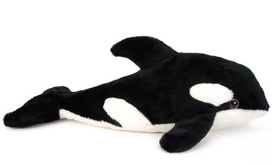 13635c 歐洲進口 好品質 可愛 虎鯨鯨魚大魚魚兒海洋動物枕頭抱枕絨毛玩偶絨毛絨娃娃擺設品送禮禮物