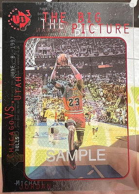 NBA 球員卡 Michael Jordan 1997-98 UD3 Sample 樣品卡