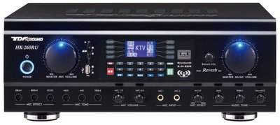 TDF HK-260RU綜合歌唱擴大機Reverb音效260瓦~中文液晶面板 數位錄音 MP3 藍芽 NFC~ 音圓
