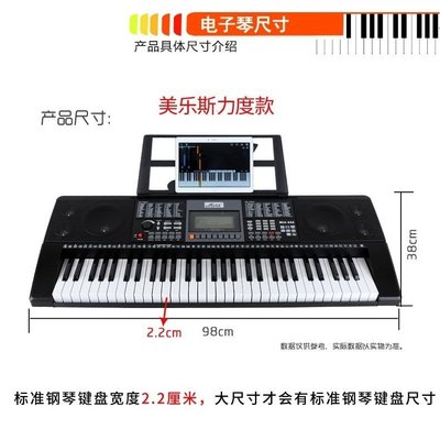 Miles美樂斯 多功能61鍵電子琴鋼琴樂器智能電子琴成人兒童電子琴#促銷 正品 現貨#