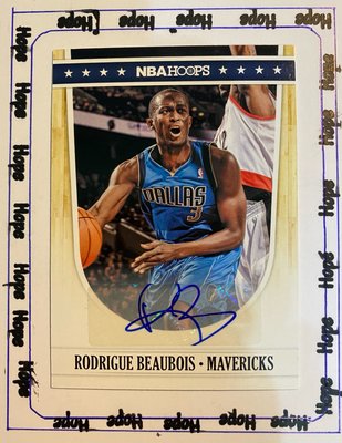 2011-12 NBA Hoops Autographs Rodrigue Beaubois #36