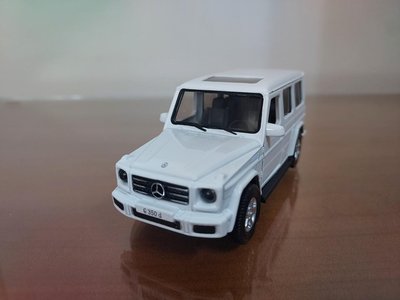 全新盒裝~1:42~賓士 BENZ G350D 合金模型玩具車 白色