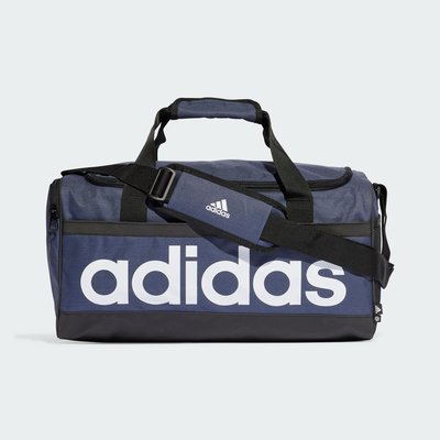 ADIDAS ESSENTIALS 愛迪達 健身運動包 藍色側背包手提包 中型旅行袋旅行包 HR5353