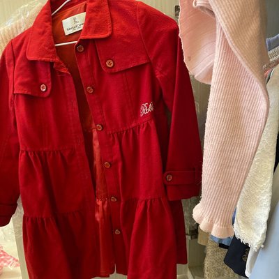 金安德森紅色洋裝外套，購買於新光三越站前店，130公分