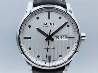 【發條盒子H5430】MIDO 美度 Multifort先鋒系列 不銹鋼機械 經典皮帶男錶 M005430A