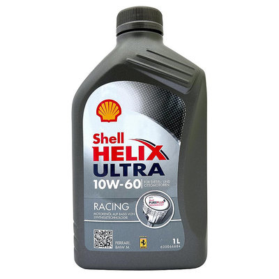 【車百購】 殼牌 Shell Helix Ultra Racing 10W60 賽車級全合成機油 引擎機油