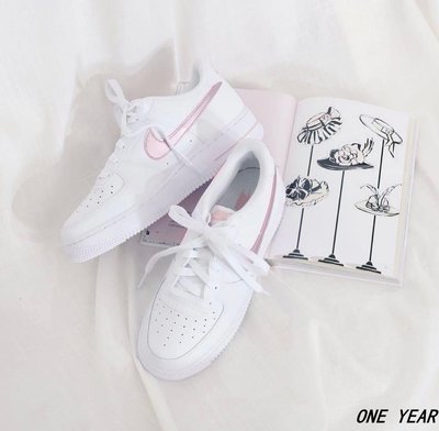 NIKE AIR FORCE 1 GS“ROSE PINK”白粉 休閒鞋 女鞋 CT3839-104(ONE YEAR)