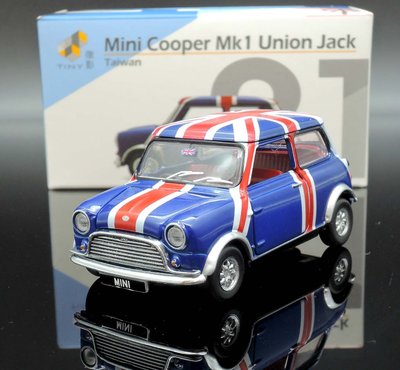 【M.A.S.H】[現貨特價] TINY 台灣 TW21 Mini Cooper Mk1 blue 英國國旗車頂