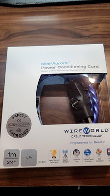《 南港-傑威爾音響 》美國 WIREWORLD Mini-Aurora 極光 8字孔電源線 代理商公司貨