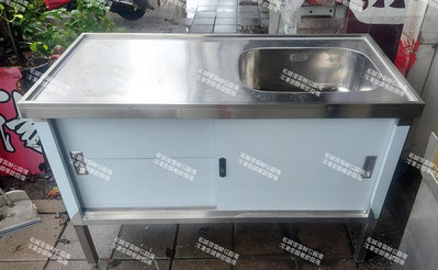 名誠傢俱辦公設備冷凍空調餐飲設備♤304白鐵不鏽鋼厚手工 水槽 洗手台 洗衣槽 洗碗槽 流理台 廚房 檯 工作台