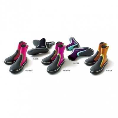 台灣潛水--- MOBBY'S - ACT BOOTS WOMAN 3.5mm 經典五色/DA-2740 套鞋