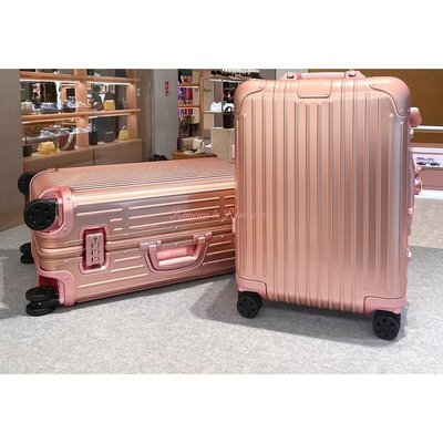 二手現貨（98新） RIMOWA Original Cabin 粉色 鋁鎂合金材質 登機箱 拉桿箱 92553954