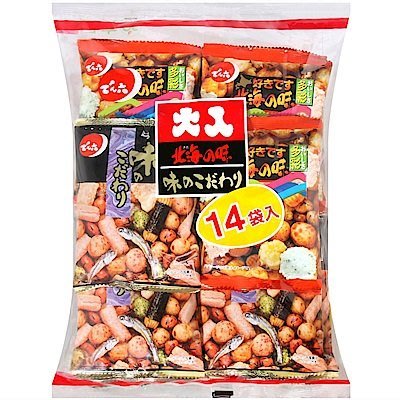 ☆°╮《艾咪小鋪》☆°╮曰本綜合菓子傳六什錦豆菓子/天六北海之味14小袋