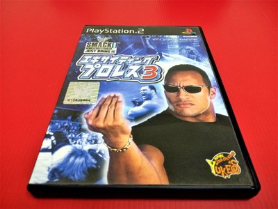 ㊣大和魂電玩㊣ PS2 WWE 激爆職業摔角3 {日版}編號:J5-懷舊遊戲~PS二代主機適用