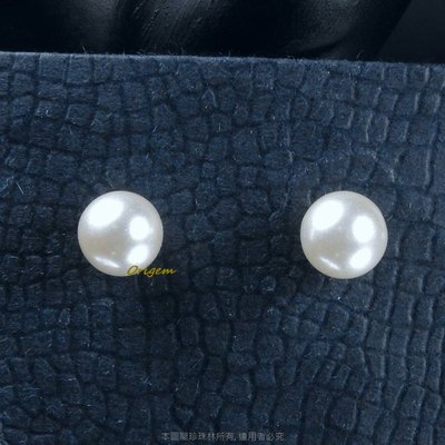 珍珠林~4MM.6MM.8MM琉璃水晶珍珠耳環.任選~特價每附$99~#679