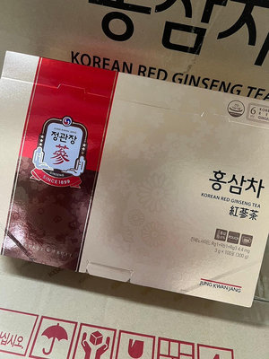 [現貨] 韓國 代購 直送正官庄 原廠原裝 100入高麗蔘茶 紅蔘茶 盒裝 非代理商產品