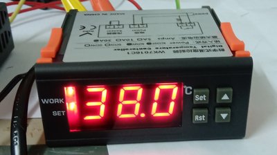 AC110V~220V/DC12V 30A輸出繼電器 數位式溫度控制器 冷熱 輸出+插座(含配線)