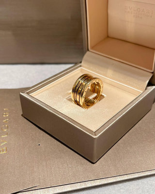 Bvlgari B Zero 1系列 18k黃金三環彈簧戒指
