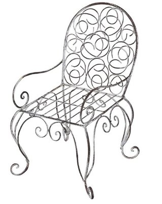 日本進口 限量品 35CM高 好品質微型家具躺椅玩偶公仔可坐椅子花園鋼鐵歐式公園椅子模型品擺件送禮禮物 6465c