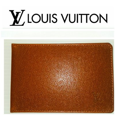 Louis Vuitton 證件夾 短夾 名片夾 皮夾 信用卡夾 LV 短夾 二手真品 9.5成新 368 一元起標
