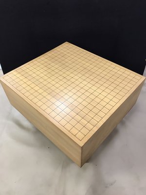 【JP.com】日本中古 木製圍棋棋盤 碁盤 盤厚16.8cm 19路盤 實木圍棋盤 圍棋桌