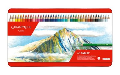【品 · 創藝】精品美術-瑞士CARAN D'ACHE卡達 PABLO 專家級油性色鉛筆-40色