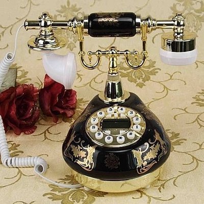 yes99buy加盟-田園風格陶瓷電話機 複古創意仿古電話