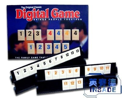 現貨熱銷-桌游以色列麻將數字麻將牌標準版拉密桌面聚會游戲FYD