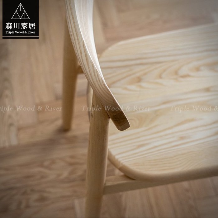 《森川家居》NRC-01RC02-北歐設計全實木梣木休閒椅 餐廳飯廳民宿/餐桌餐椅收納設計/美式LOFT品東西IKEA