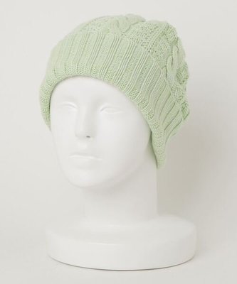 CA4LA 薄荷綠編織毛帽 棉質 羊絨 日本品牌 日牌 日本代購 日本製 日本知名帽子品牌 古著 復古 二手 青蘋果綠