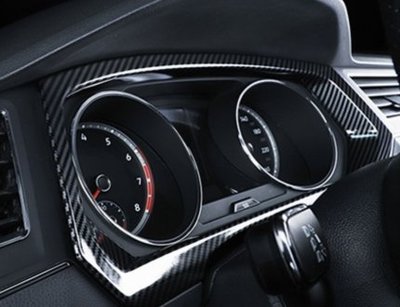 福斯 VW 17-20年 TIGUAN 儀表框 儀表板裝飾框 儀表板框 儀錶板外框 碳纖維紋