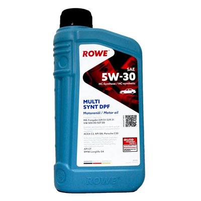 【易油網】【缺貨】ROWE 5W30 MULTI SYNT DPF 合成機油(平行輸入)