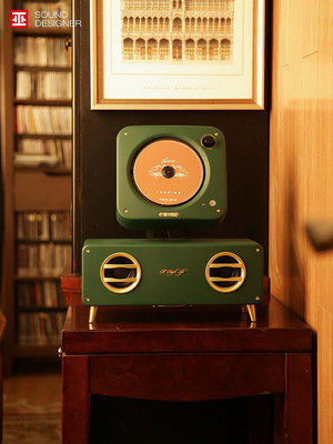 卡帶機巫單曲人生2.1聲道cd機全音域實木復古臺式一體CD音響專輯播放器