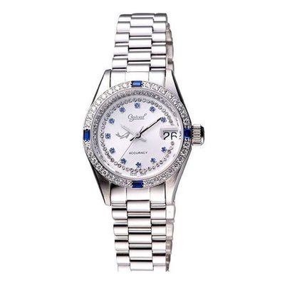 可議價 Ogival 愛其華 女 蠔式時尚晶鑽 石英腕錶 (3932DLW) 26mm