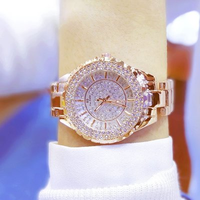 現貨手錶腕錶BS新款熱銷廠家直銷外貿鏈錶輕奢粉嫩滿鉆女手錶FA0280L