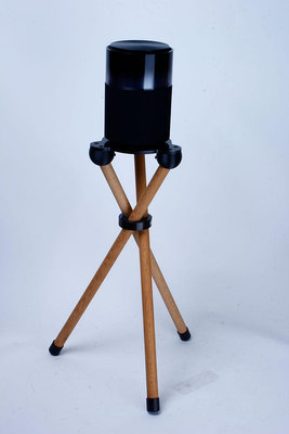 音響支架適用于小米sound pro智能音箱實木落地架音響支架底座可定制三腳喇叭支架