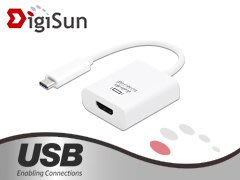 【開心驛站】DigiSun UB327 USB Type-C to HDMI 轉接器 支援4K/1080P
