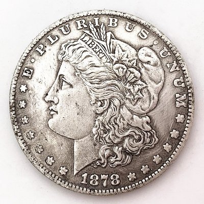 特價！1878美國銀幣摩根銀元紀念幣 外幣鷹洋龍洋銀幣古錢幣銅質銀幣