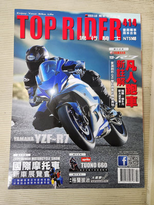 top rider 雜誌流行騎士，2022-1月 凡人跑車新註解 Yamaha yzf r7 國際摩托車展