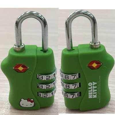 Hello Kitty行李箱密碼鎖(綠色)