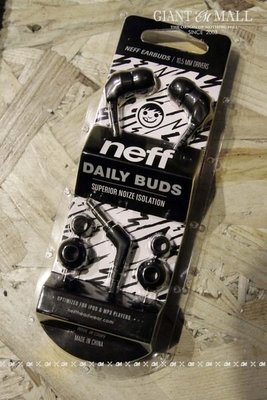 【GIANT MALL】NEFF THE DAILY EAR BUDS 耳機 黑色