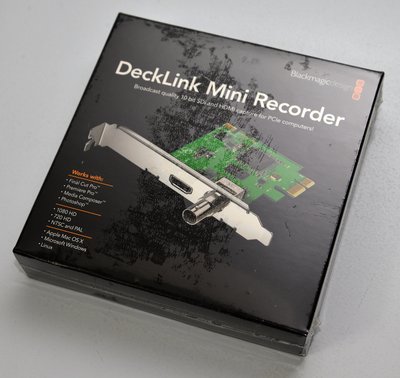 全新 Blackmagic DeckLink Mini Recorder 專業級SDI HDMI 電腦影音擷取卡