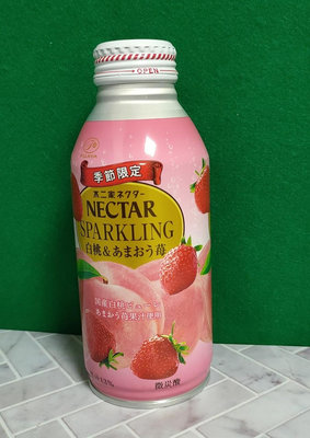 不二家 24%白桃&草莓果汁(鋁罐)380ml 白桃汁 水蜜桃汁 白桃果汁 Fujiya