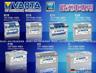 VARTA C6 德國進口 德製 華達電池 電瓶 54801 新SX4 SKODA FIESTA 54459 54434
