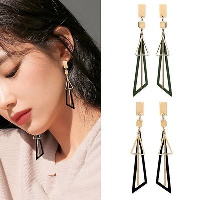 ╭✿蕾兒0509✿╮DB041-韓國耳飾從容百搭幾何不規則耳環耳釘耳針飾品首飾流蘇耳環